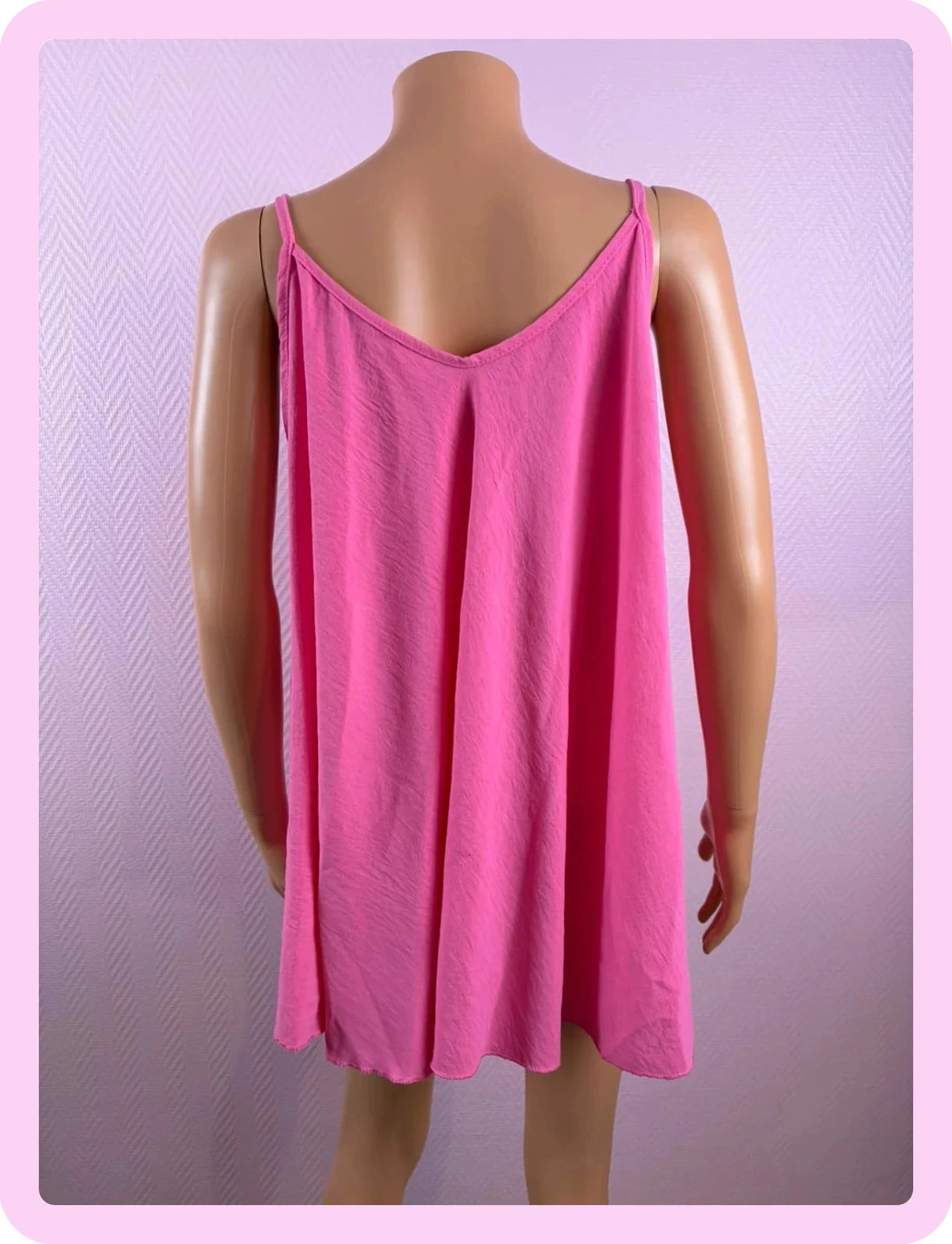 Roze tanktop grote maat één keer gedragen – photo 3